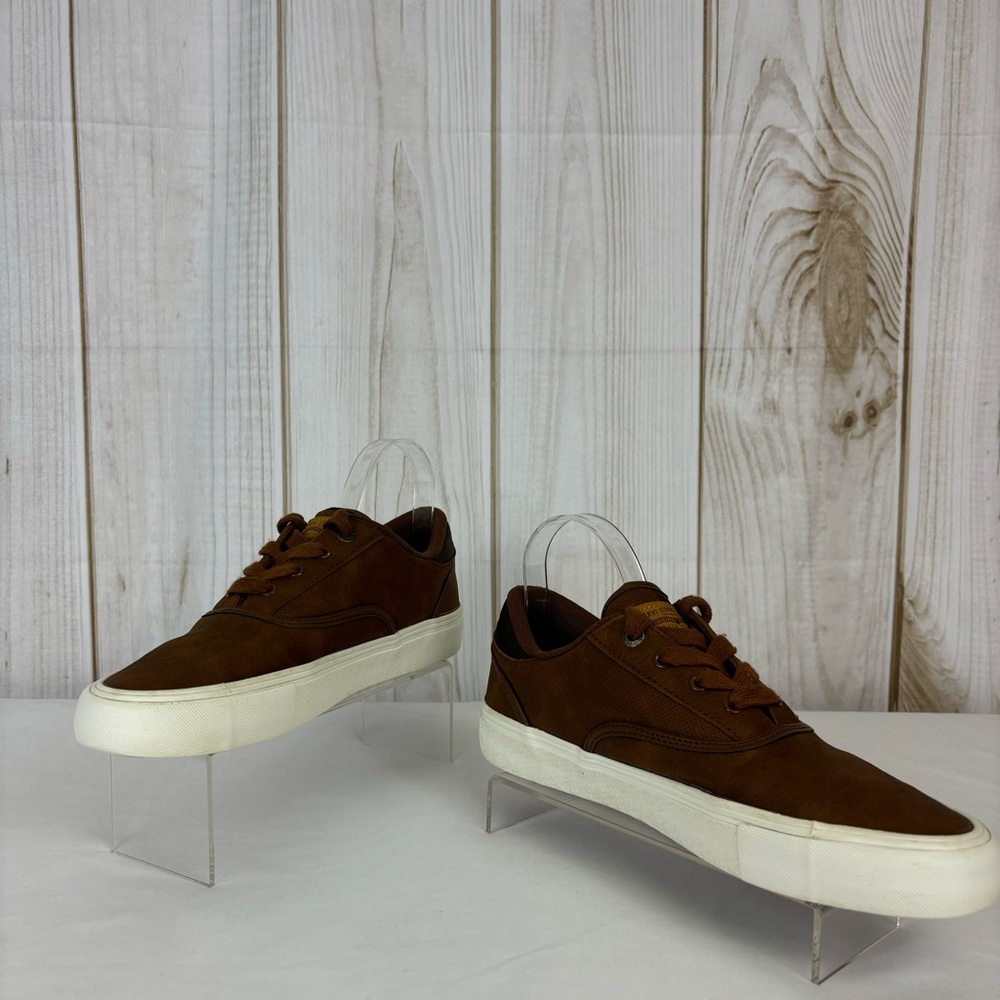 Levi’s Sneakers Comfort Lace Up Classic Low Top Tennis Shoes Brown Size 9 - Picture 3 of 16
